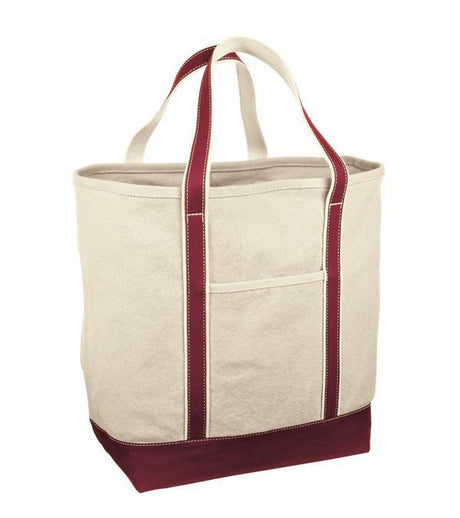 Reusable Large Canvas Tote Bags Maroon