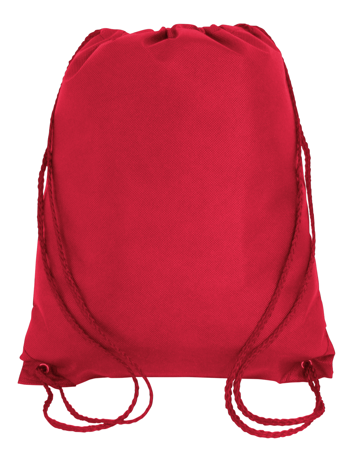 Budget Drawstring Bag Small Size red