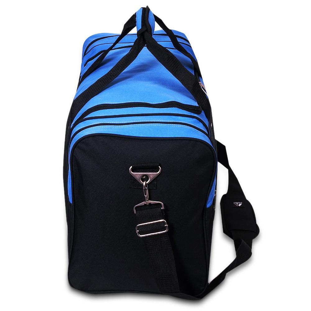 School Royal Blue / Black Sports Duffel - Large Wholesale