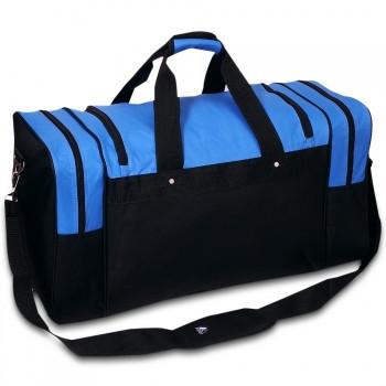 Kids Royal Blue / Black Sports Duffel Back Wholesale