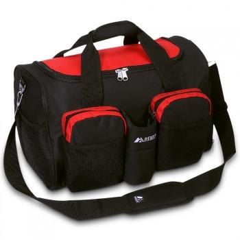 Wholesale Red / Black Sports Duffel Wet Pocket Cheap