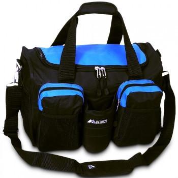 Wholesale Royal Blue / Black Sports Duffel Wet Pocket Cheap