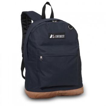 Bulk Navy Suede Bottom Backpack Wholesale