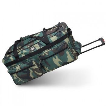 Wholesale Wheeled Jungle Camo Duffel Cheap