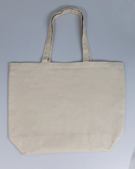 12 ct 18" Large Size Value Canvas Tote Bag with Long Handles - By Bozen
