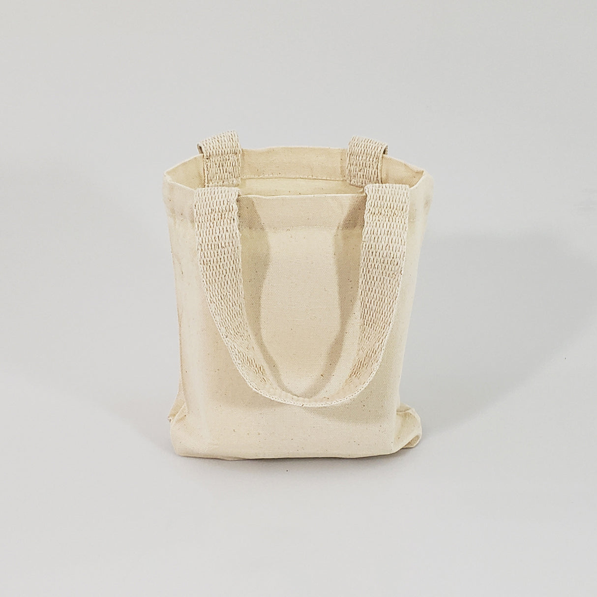 12 ct 8 in Mini Cotton Canvas Gift Tote Bags - By Dozen