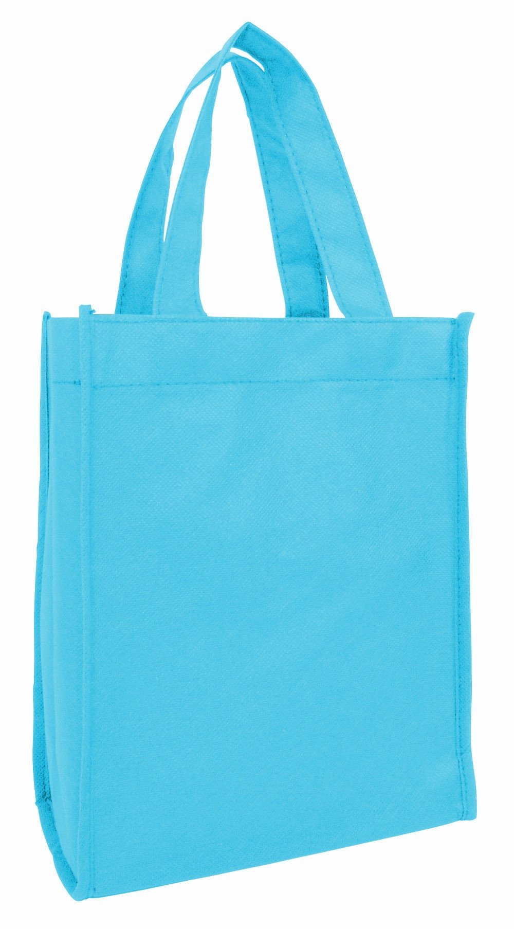 Small Book Bag Non Woven Gift Tote Bag aqua