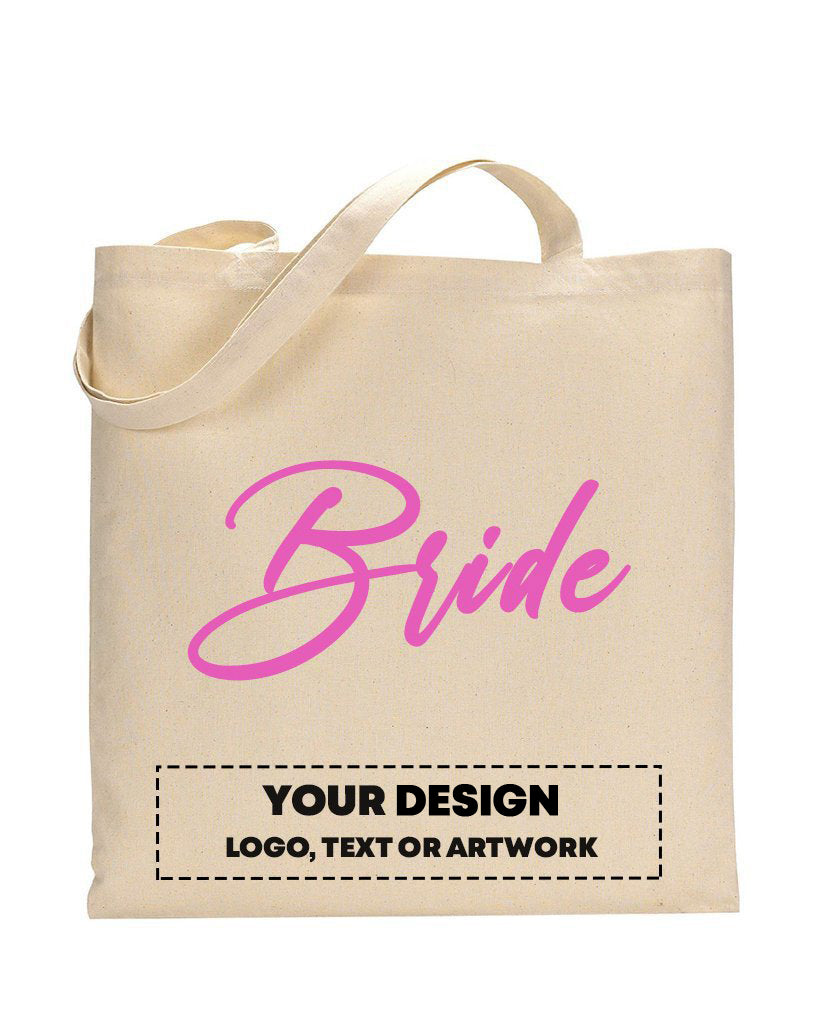 Pink Color Bride Tote Bag - Bridal-Wedding Tote Bags