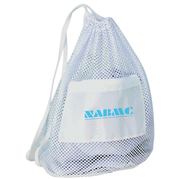 Nylon Mesh Bag with Front Pocket. BPK326