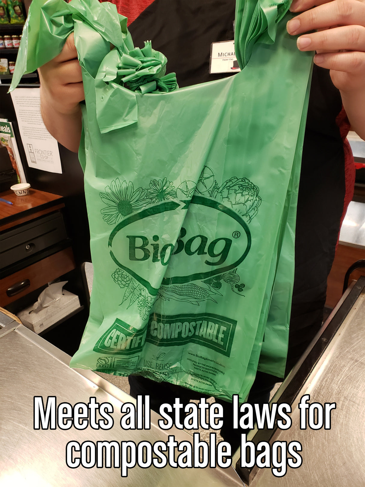 Large Shopper - 100% Compostable Plastic Bags 500 ct