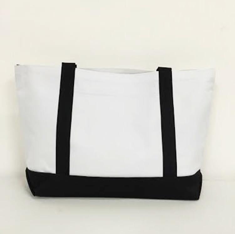 Grocery Shopping Tote Bag With Large Outside Pocket