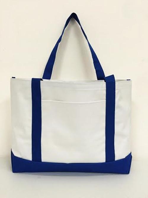 Grocery Shopping Tote Bag With Large Outside Pocket