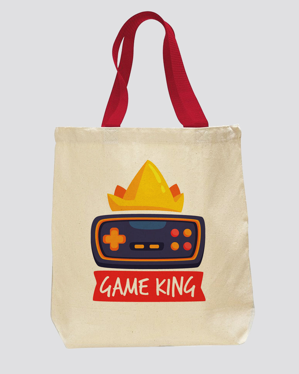 color handle canvas promotional totebag