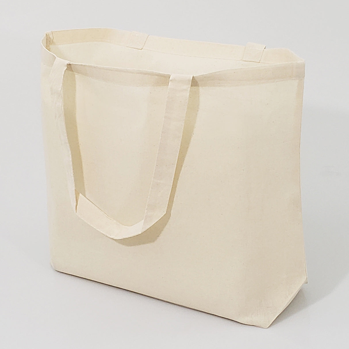 12 ct Large Cotton Basic Grocery Tote Bags - By Dozen
