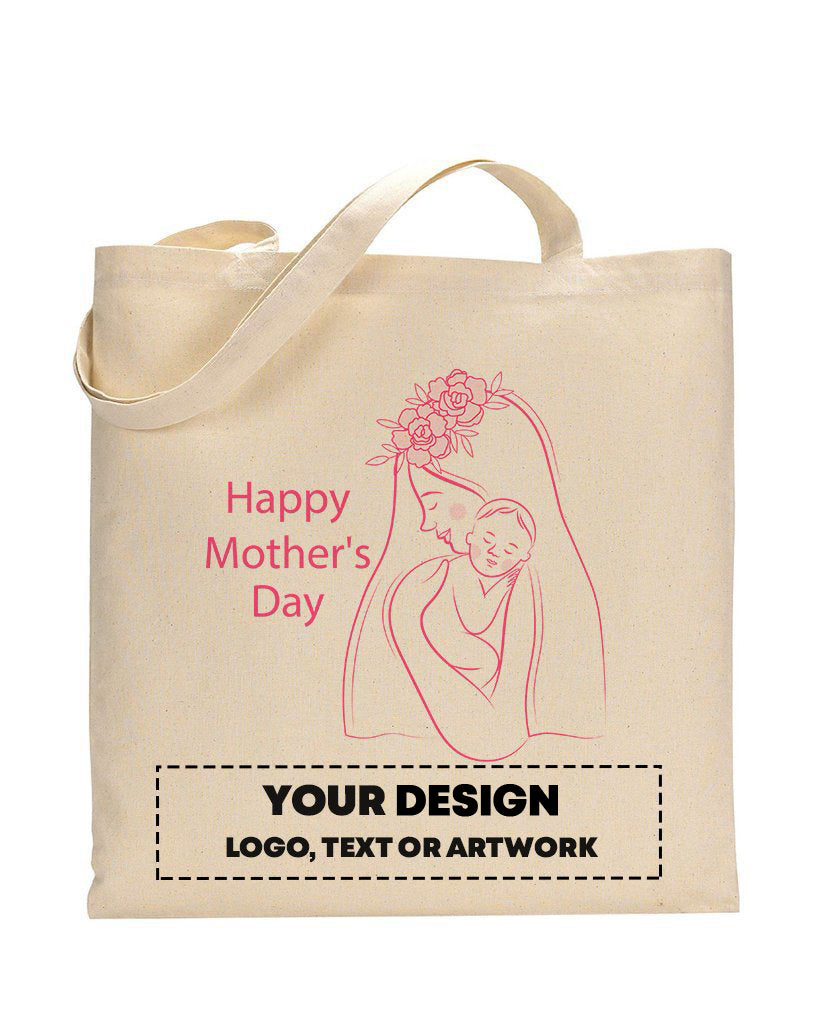 Pink Love Customizable Tote Bag - Mother's Tote Bags