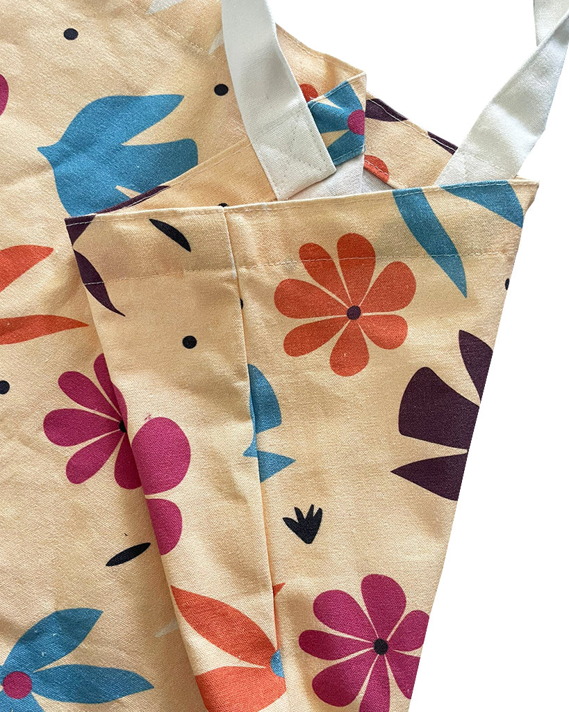 All Over Print Gusseted Shopping Tote Bag - Med/Large