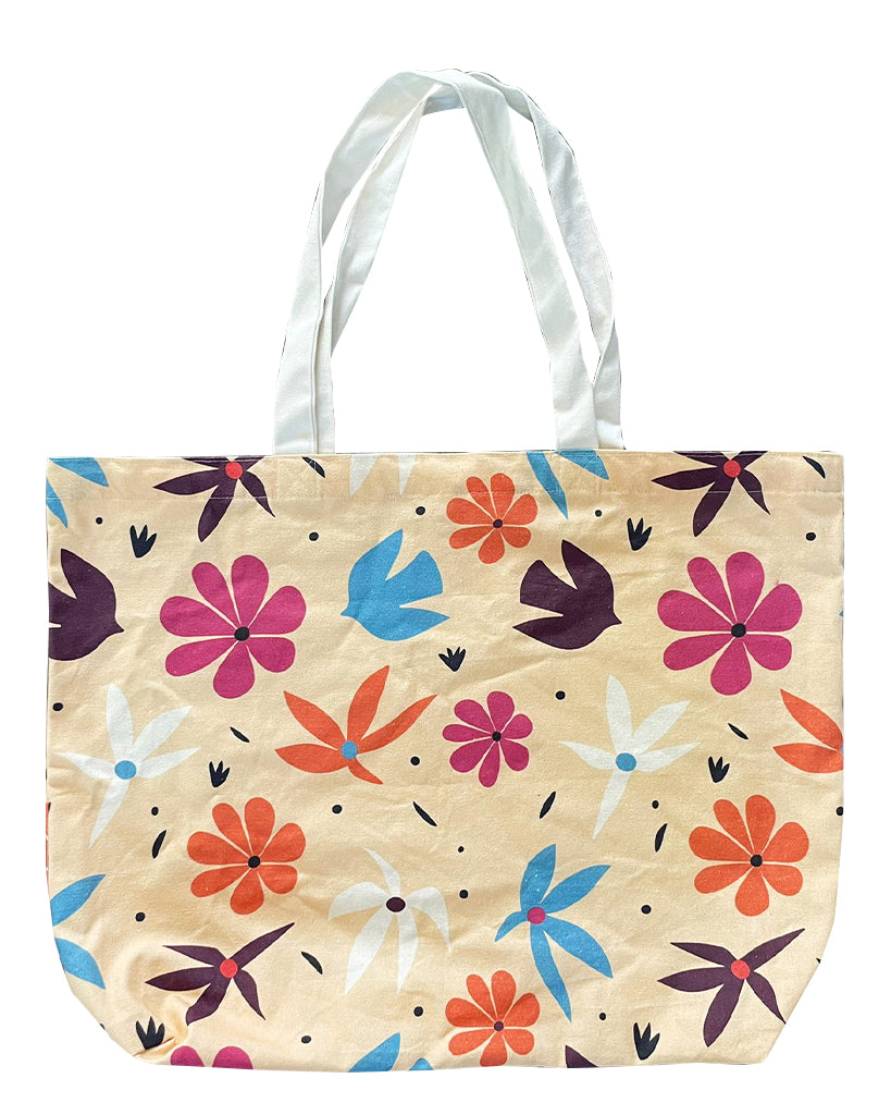 All Over Print Gusseted Grocery Tote Bag - Large