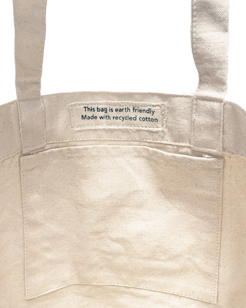 Washed Relaxed Recycled Canvas Grocery Bag – Large