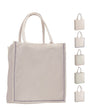 Cotton Color Stripe Shopping Tote Bags 