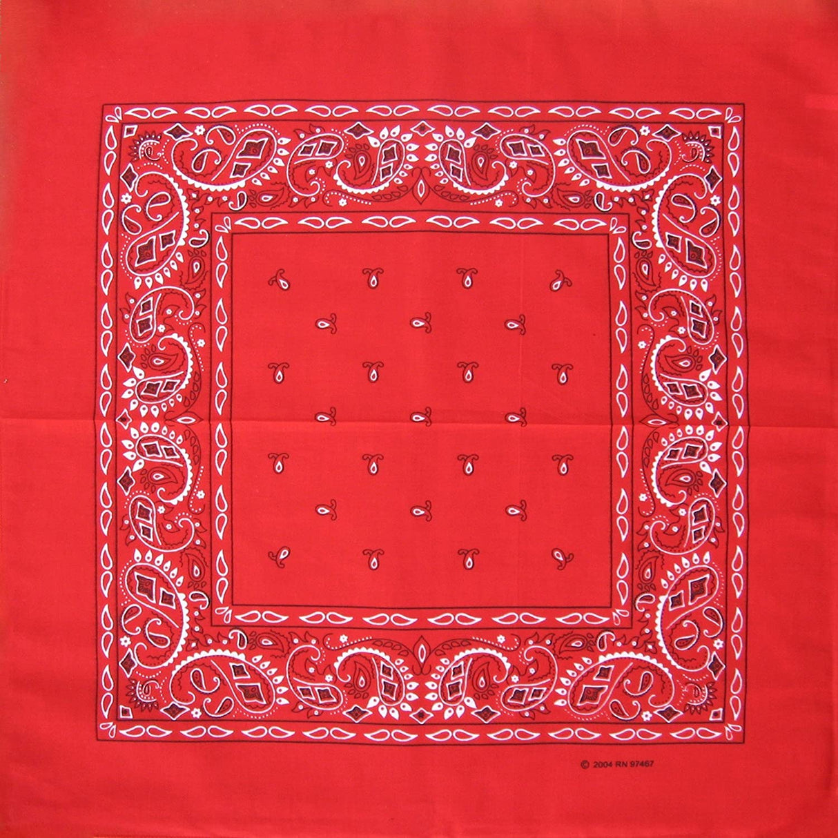120 ct 100% Cotton Paisley Bandana - Pack of 120
