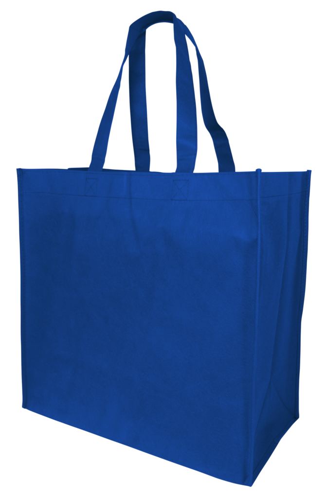 50 ct Large Polypropylene Grocery Tote Bag W/Gusset - Pack of 50