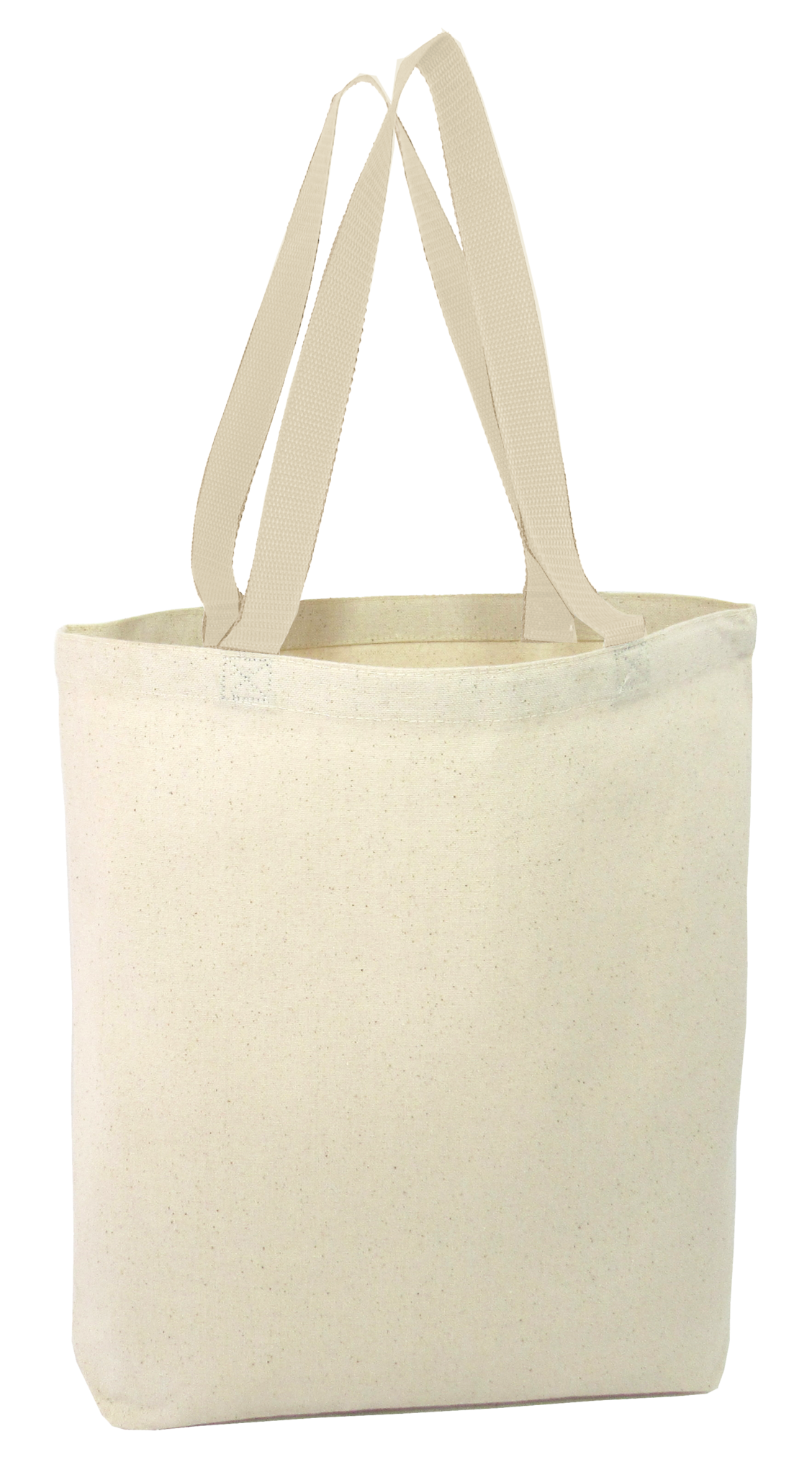 Heavy Canvas Promotional Tote Bag w/Gusset natural