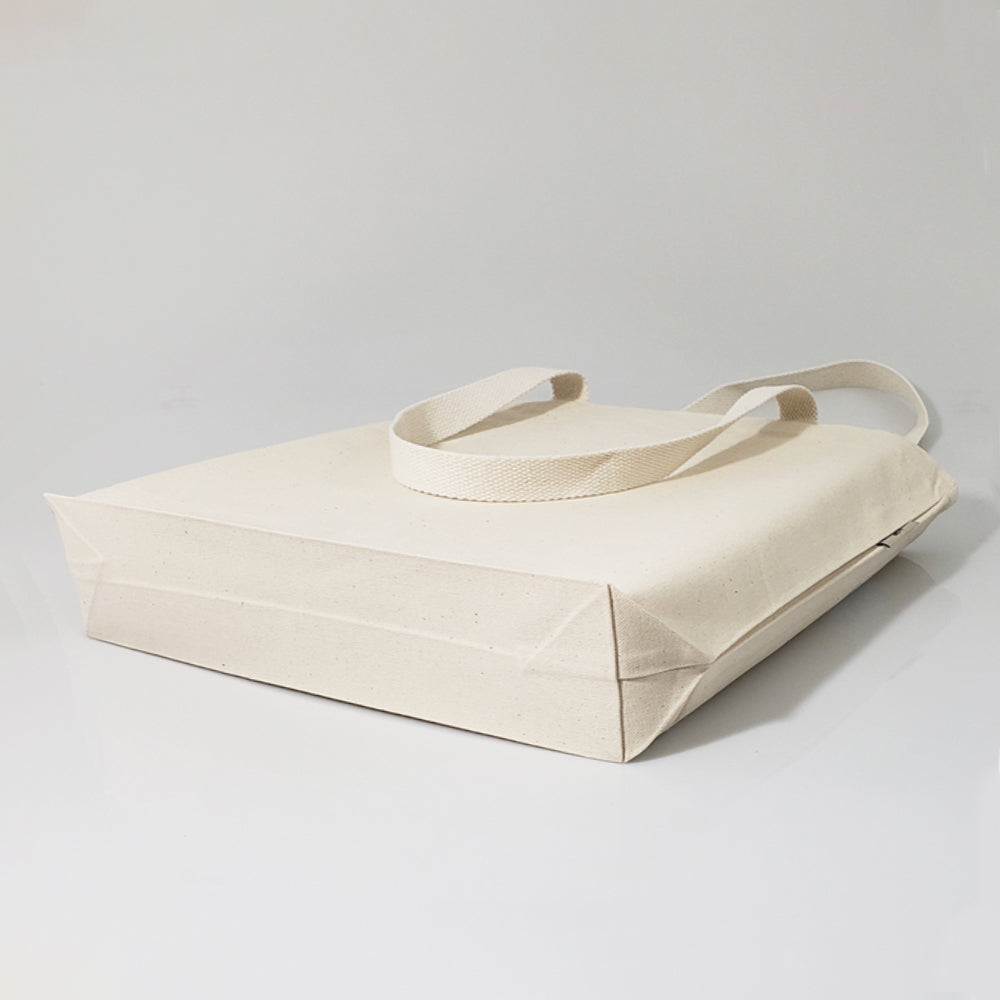 18 in Large Organic Canvas Shopper Tote Bags with Bottom Gusset - OR250