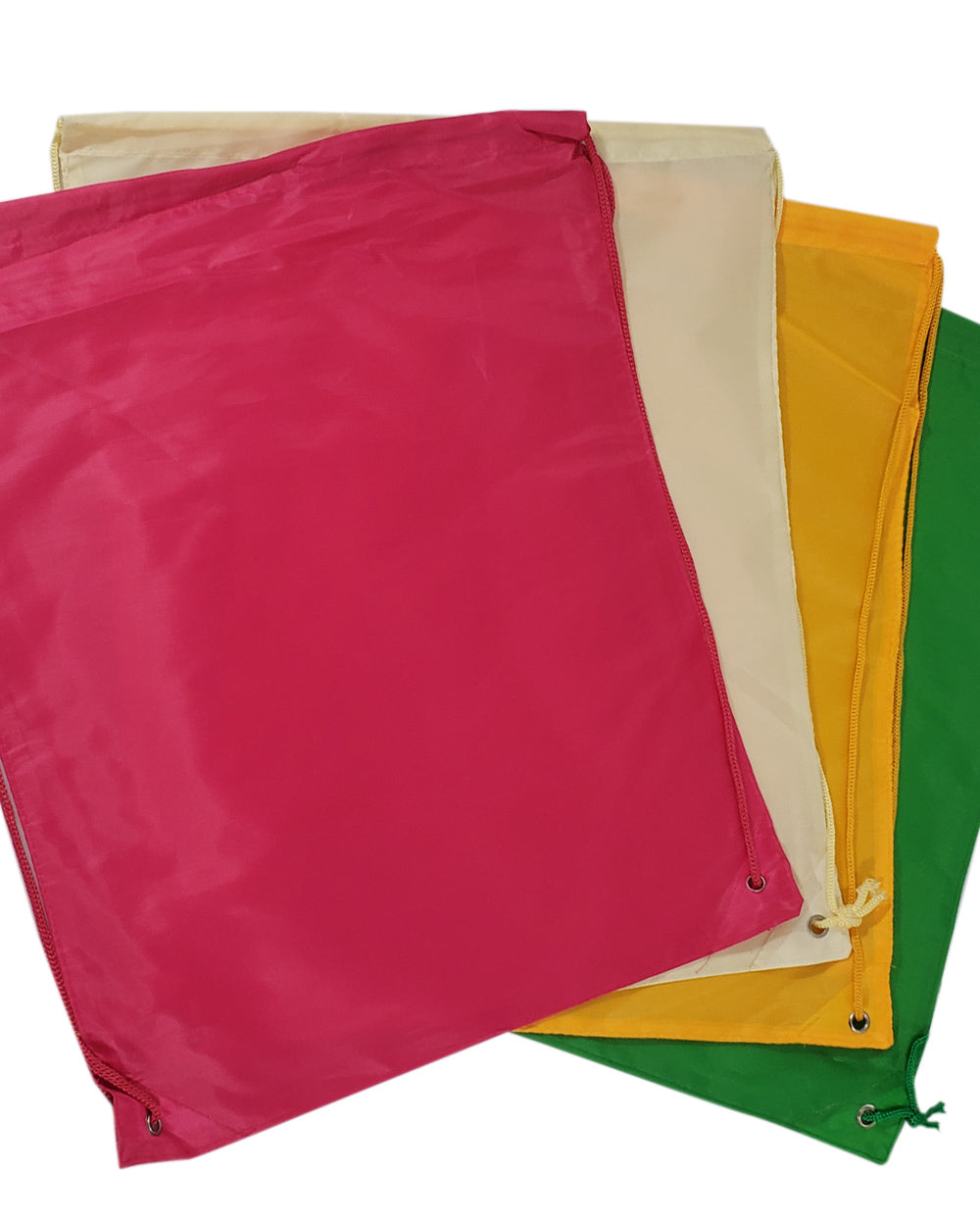 48 ct Drawstring Backpacks Sport Cinch Bags - ASSORTED COLOR PACK (CLOSEOUT)