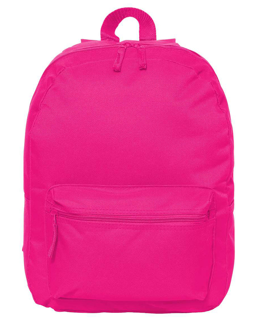16'' Polyester Solid Color Backpack