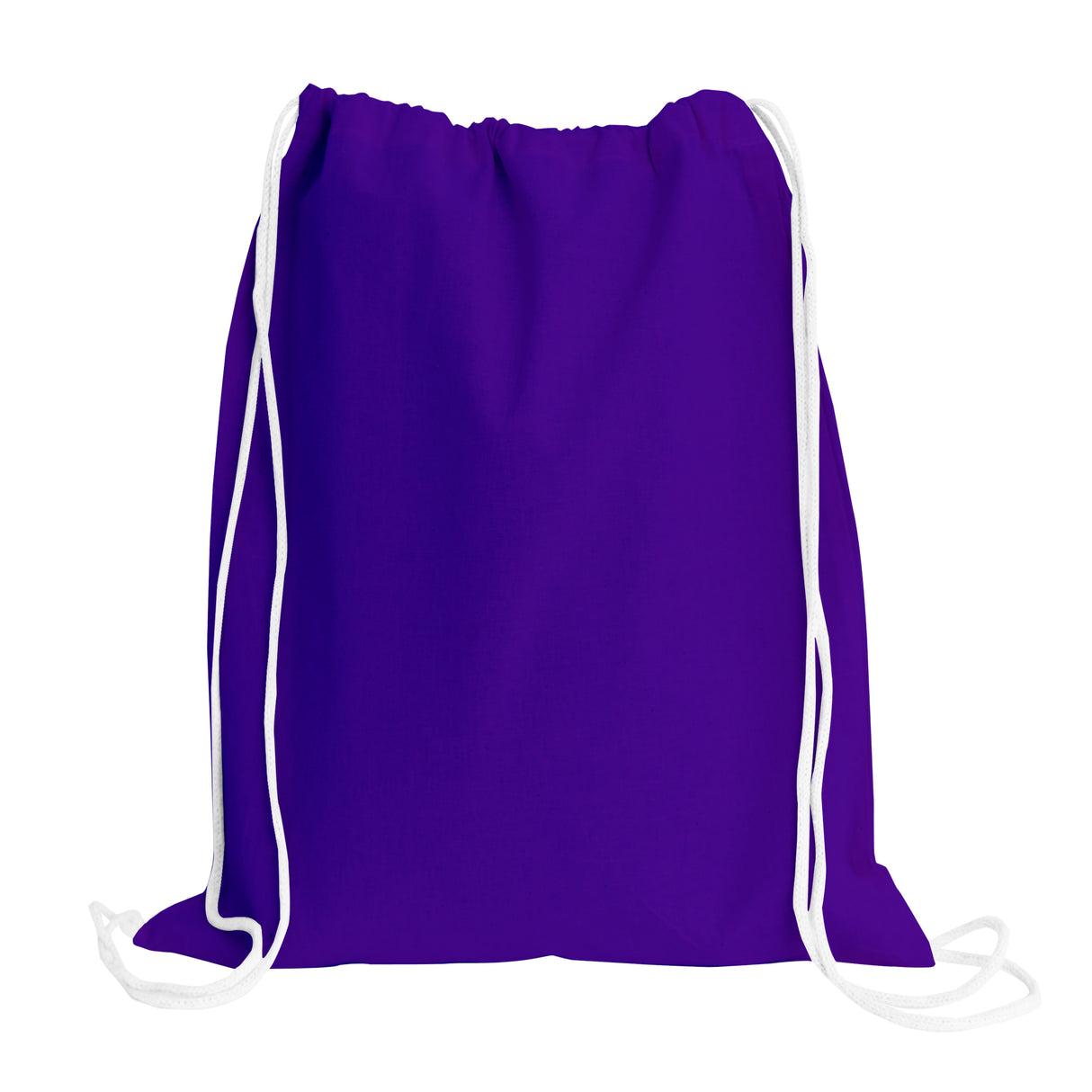 Cheap Purple Drawstring Bags Cotton