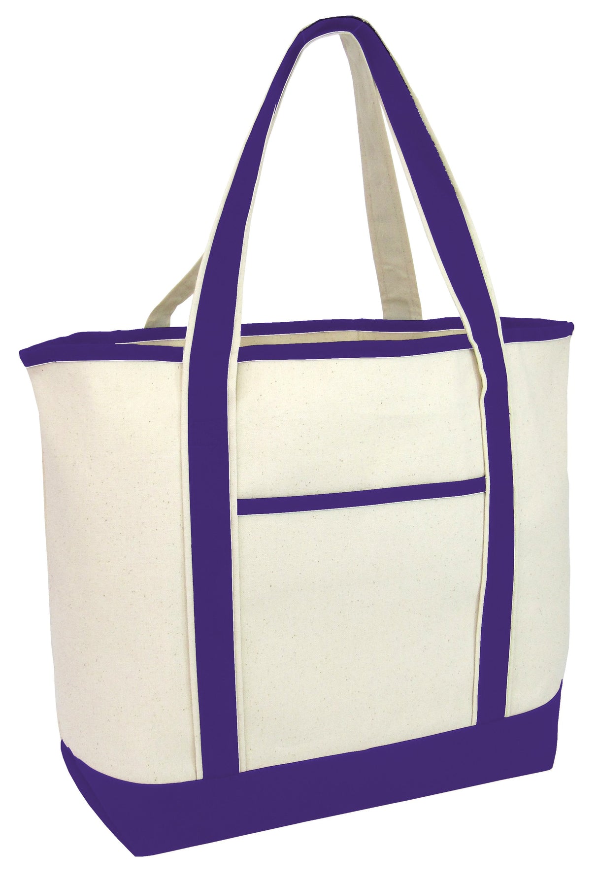 12 ct Jumbo Size Heavy Canvas Deluxe Tote Bag - By Dozen