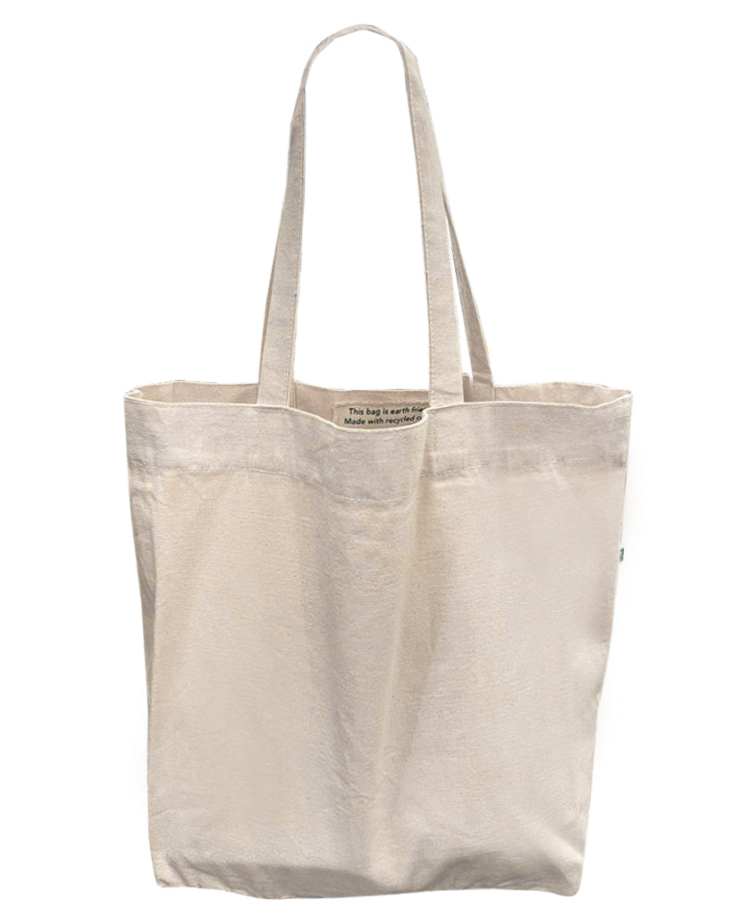 Washed Relaxed Recycled Canvas Grocery Bag – Large
