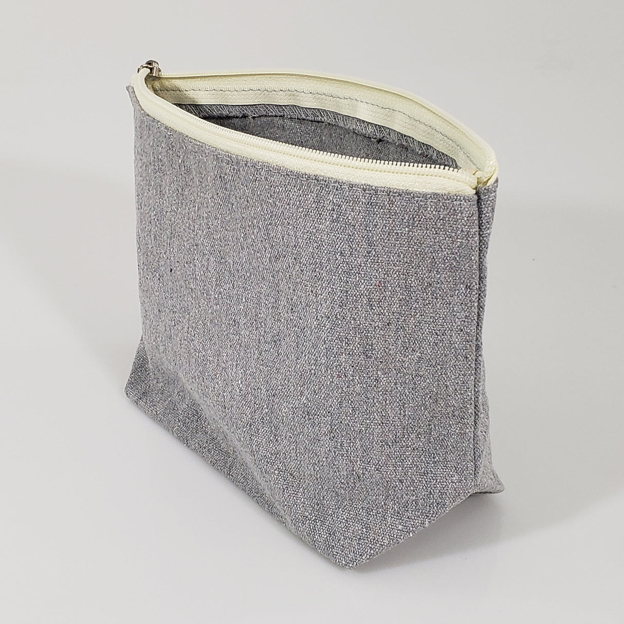 Large Size Recycled Flat Zipper Cosmetic Bag - RC692