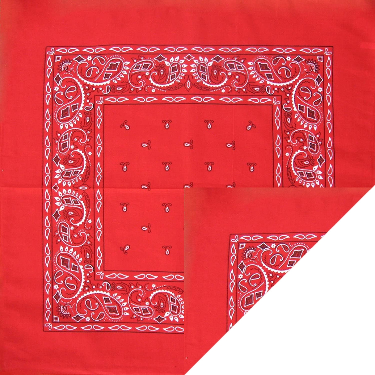 120 ct 100% Cotton Paisley Bandana - Pack of 120