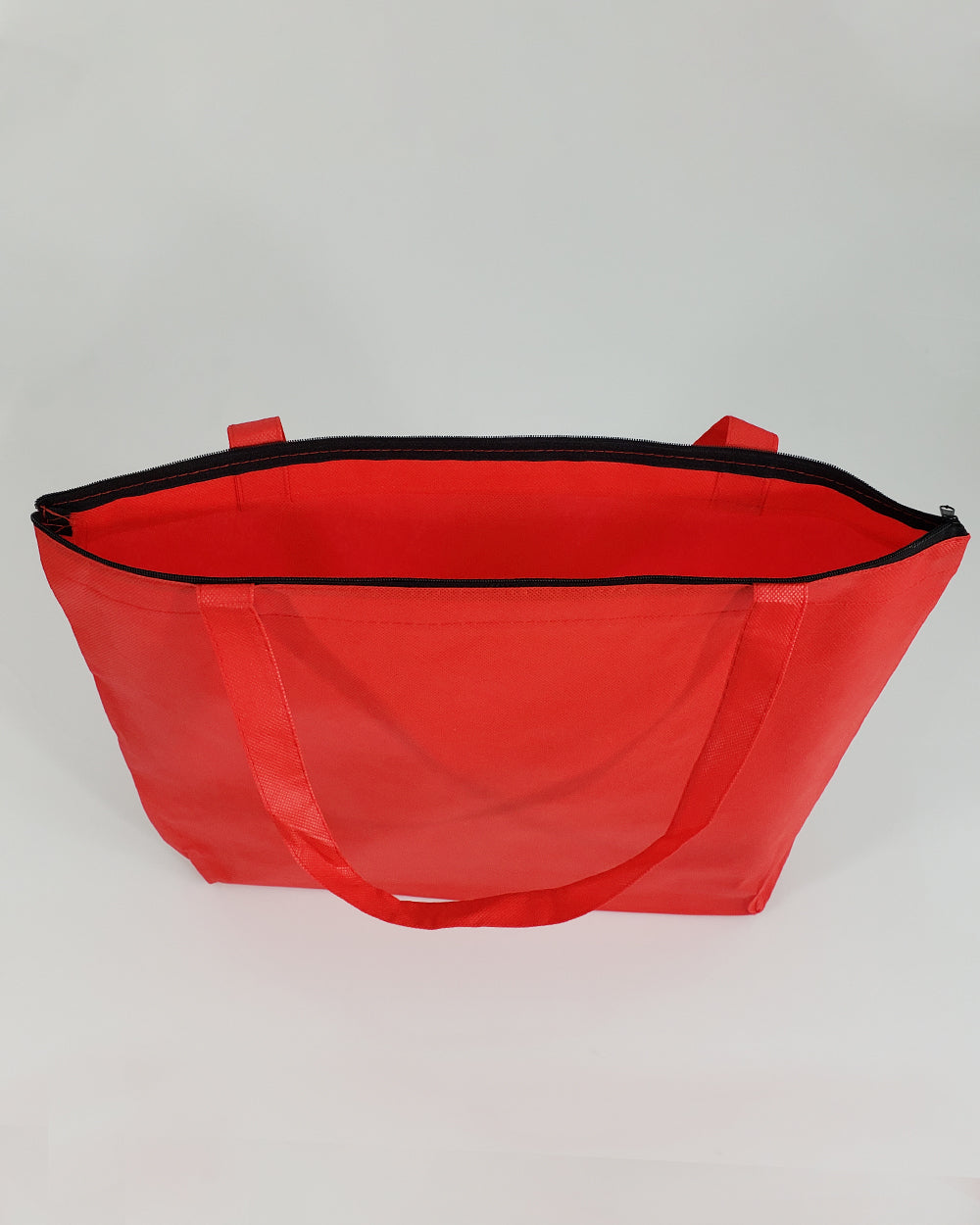 50 ct Zippered Promo Convention Tote Bag with Gusset - Pack of 50