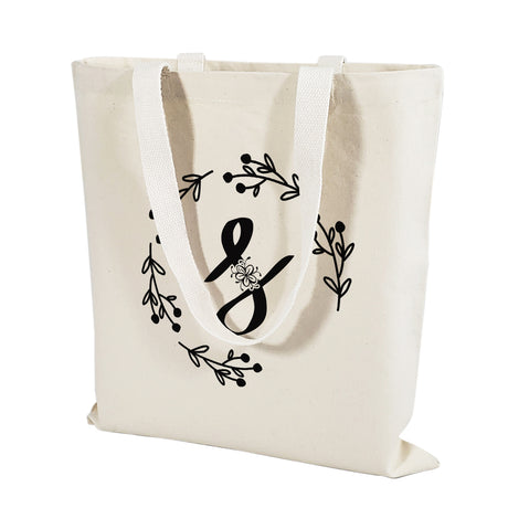 ''S'' Letter Initial Canvas Tote Bag - Initials Bags
