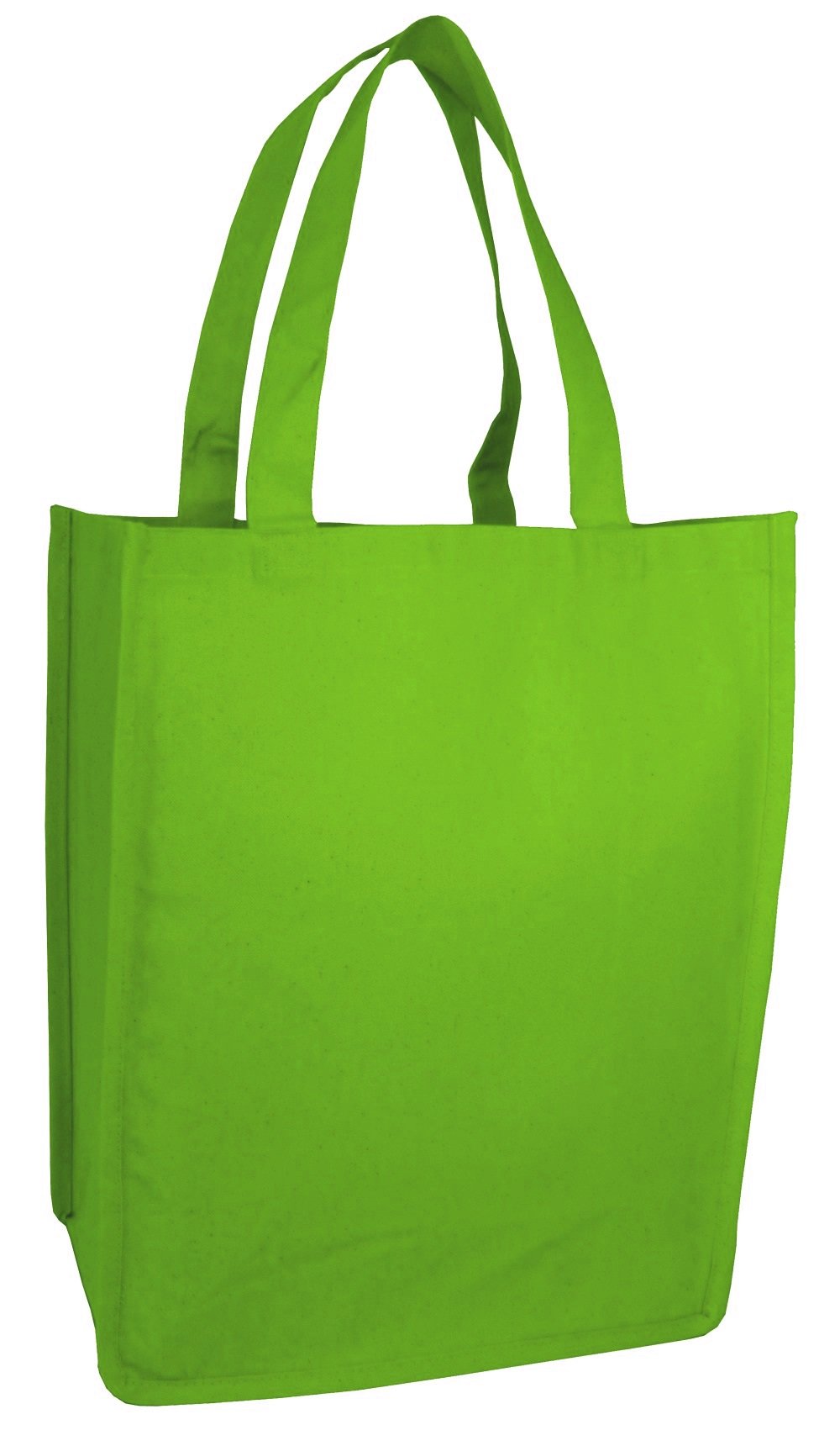 12 ct Jumbo Size Heavy Canvas Wide Shopper Tote Bag - By Dozen