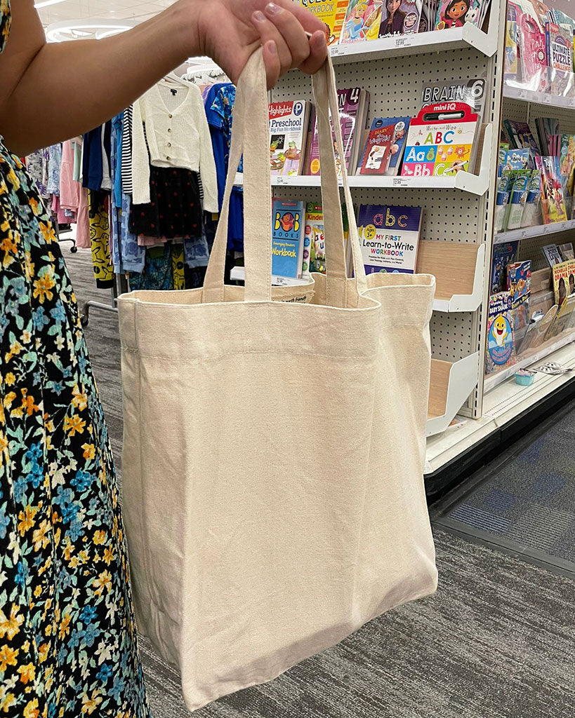 Washed Relaxed Recycled Canvas Grocery Bag – Large