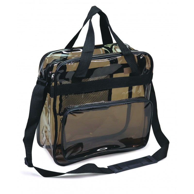 Transparent Black Messenger Bag Clear Stadium Bag