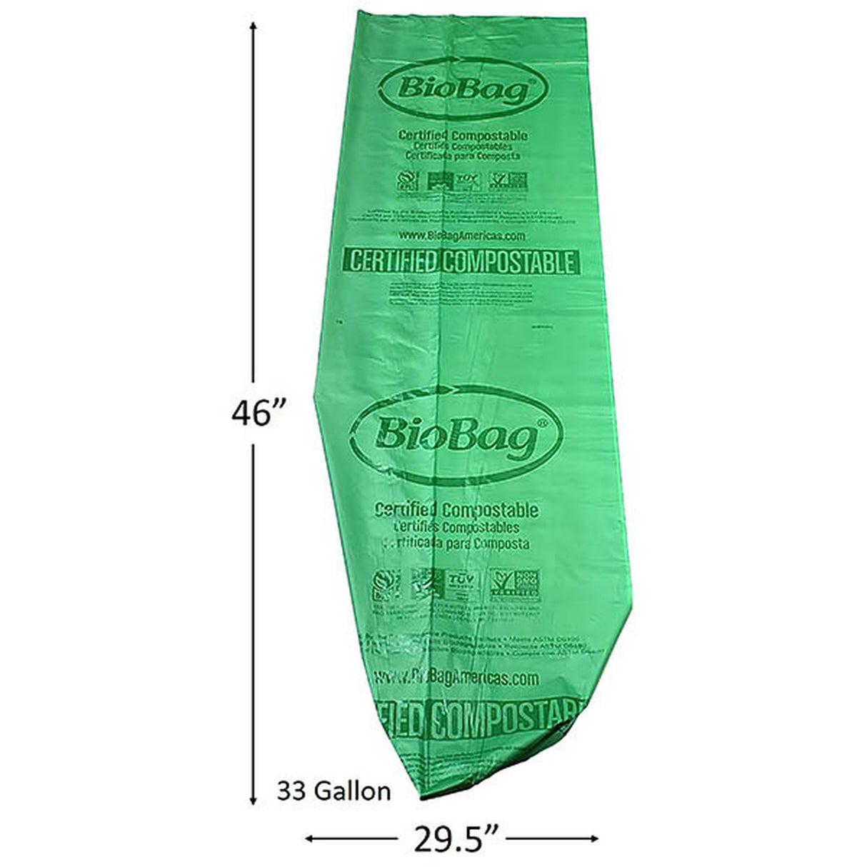33 Gallon - Large Compostable Trash Bags 120 ct