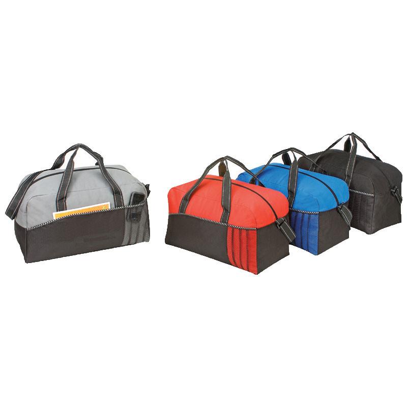Cheap Multi Color Polyester Duffle Bags With Heavy Vinyl Backing