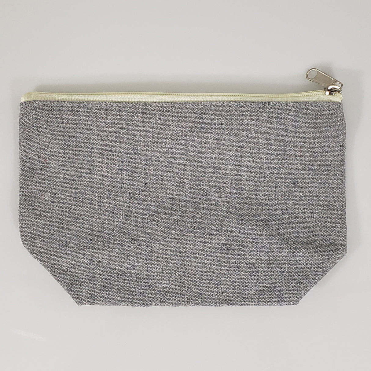6 ct Large Size Recycled Flat Zipper Cosmetic Bag - Pack of 6