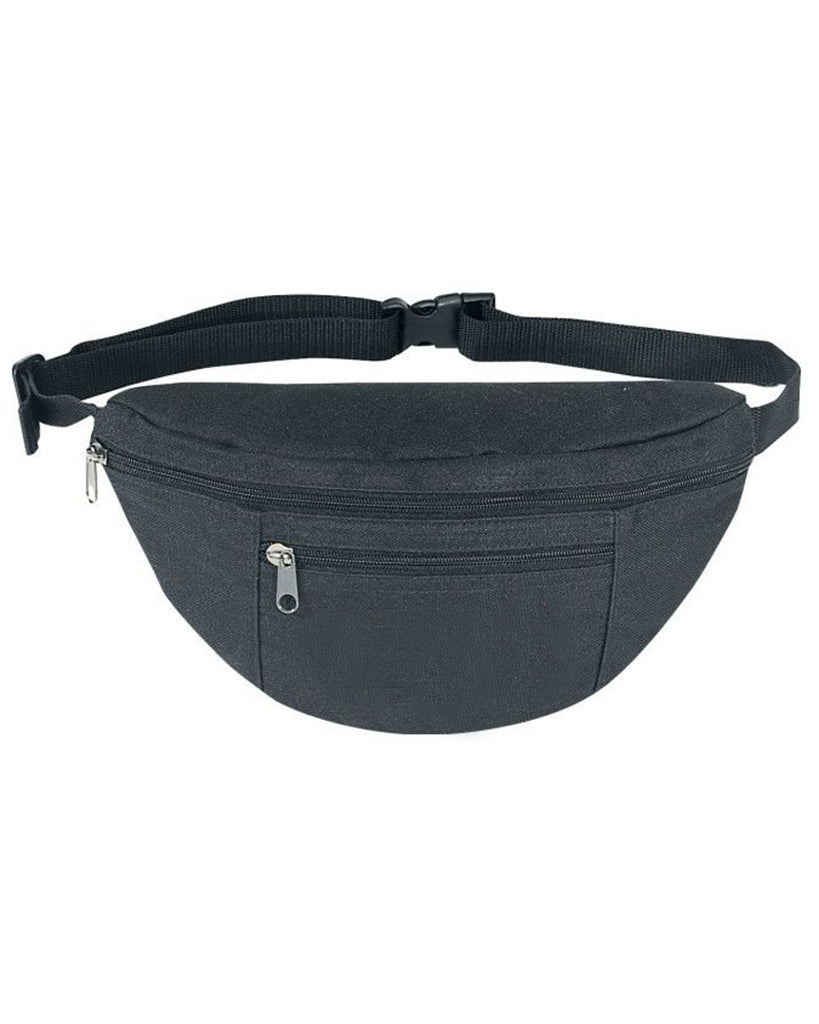 Two Zipper Poly Fanny Pack