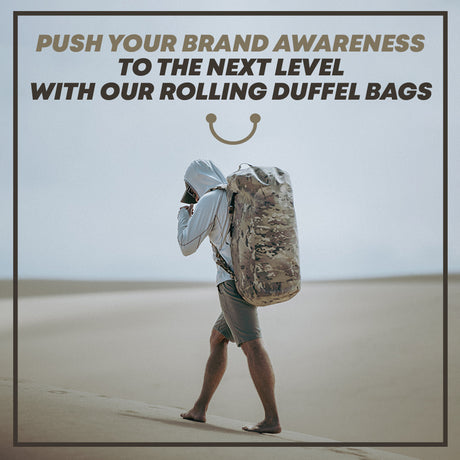 Push Your Brand Awareness to the Next Level with Our Rolling Duffel Bags