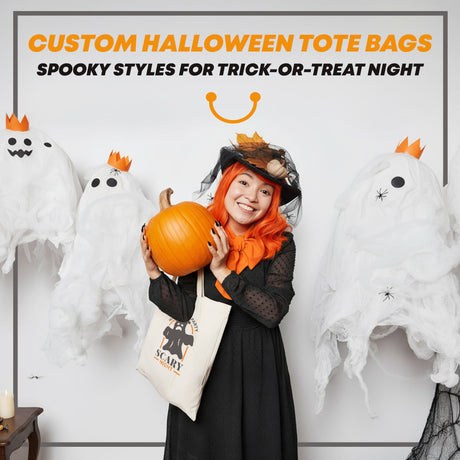 Custom Halloween Tote Bags | Spooky Styles for Trick-or-Treat Night