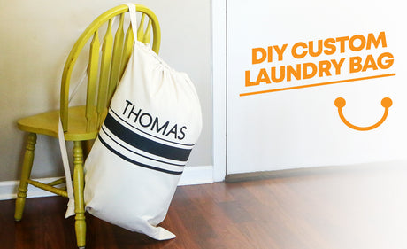DIY Custom Laundry Bag, How to customize a Canvas Laundry Bag