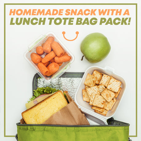 Homemade Snack with a Lunch Tote Bag Pack!