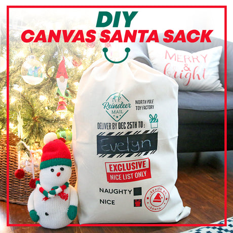 DIY Canvas Santa Sack