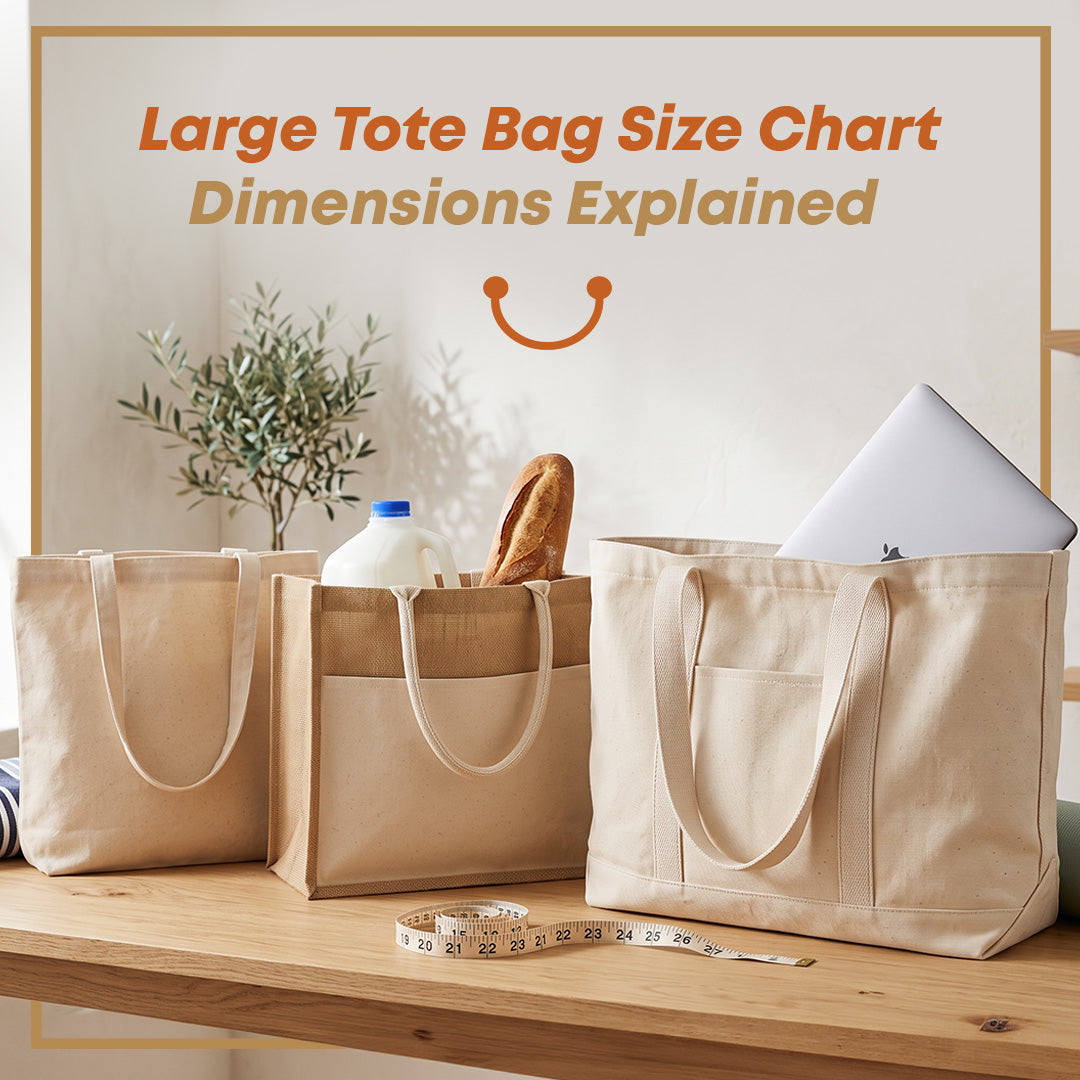 Large Tote Bag Size Chart: Dimensions Explained (With Real-Life Compar