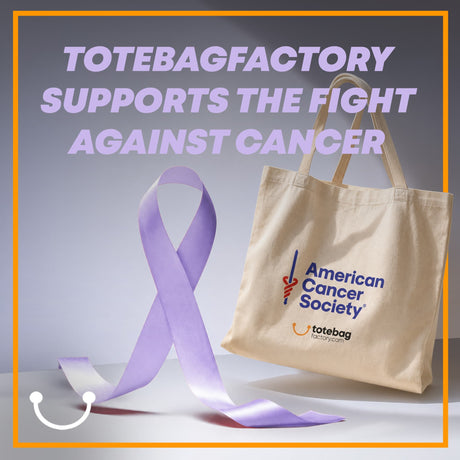ToteBagFactory supporting the American Cancer Society with custom tote bags in 2026